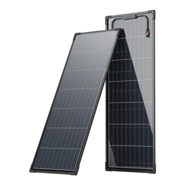 Rinkinys: 2x EcoFlow 130W fotovoltinis saulės modulis (standi konstrukcija) - Image 2