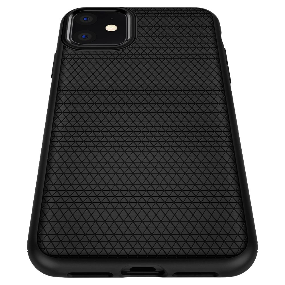 Spigen Liquid Air dėklas iPhone 11 – matinės juodos spalvos - Image 12