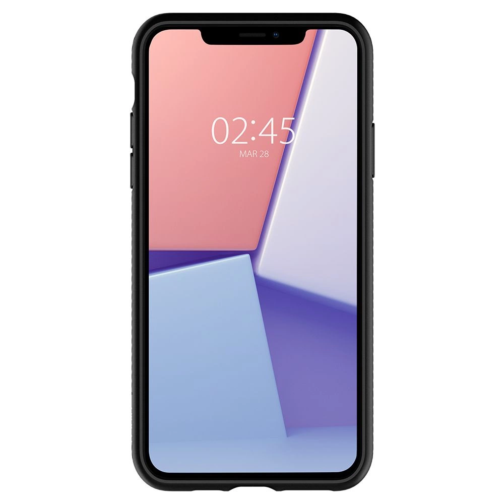 Spigen Liquid Air dėklas iPhone 11 – matinės juodos spalvos - Image 9
