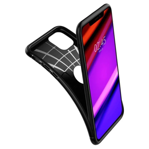 Spigen Rugged Armor dėklas iPhone 11 – matinės juodos spalvos - Image 8