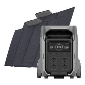 Set: EcoFlow Delta Pro 3 power station + 2x 400W photovoltaic panel.