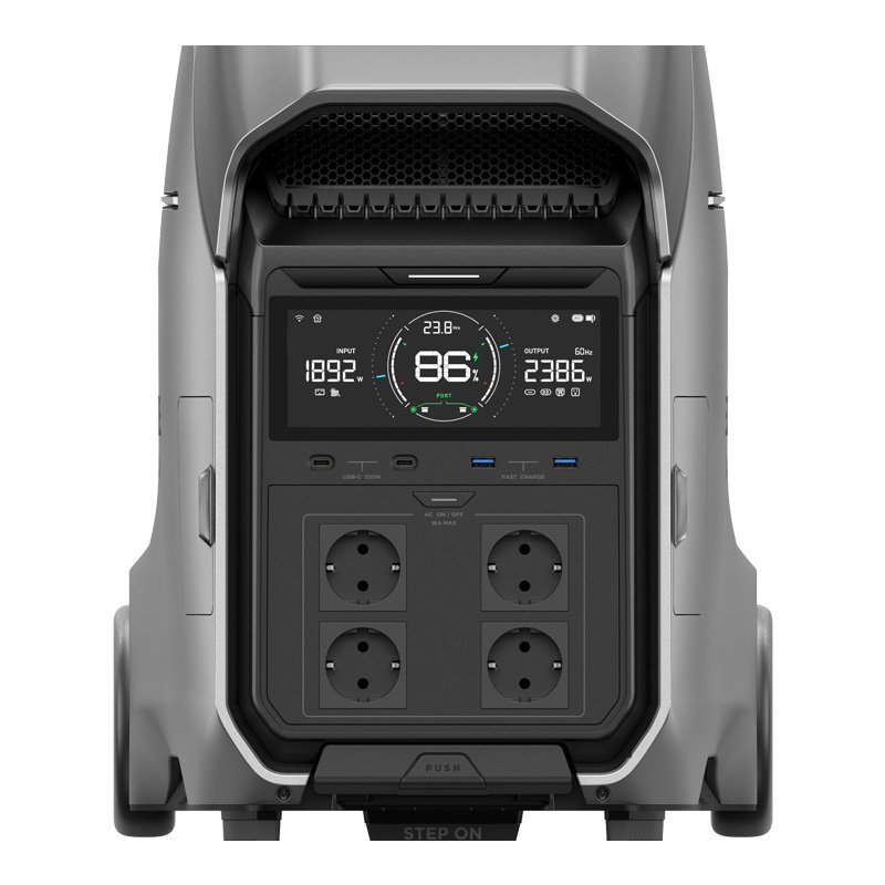 Rinkinys: EcoFlow Delta Pro 3 energijos stotis + 2x 400W saulės panelė - Image 3