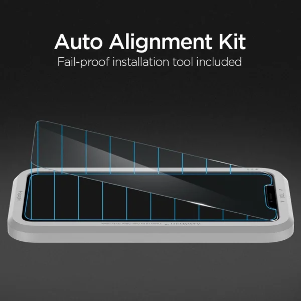 Spigen ALM Glas.tR Slim grūdintas stiklas iPhone 11 / XR – 2 vnt. - Image 3