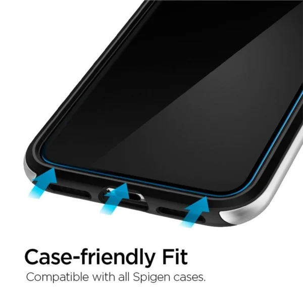 Spigen ALM Glas.tR Slim grūdintas stiklas iPhone 11 / XR – 2 vnt. - Image 9