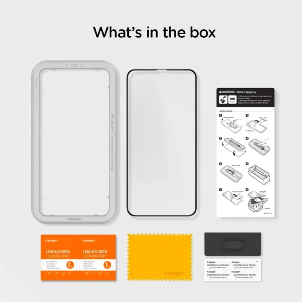 Spigen ALM Glass FC grūdintas stiklas iPhone 11 / XR – juodas - Image 13