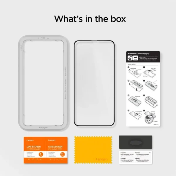 Spigen ALM Glass FC grūdintas stiklas iPhone 11 / XR – juodas - Image 2