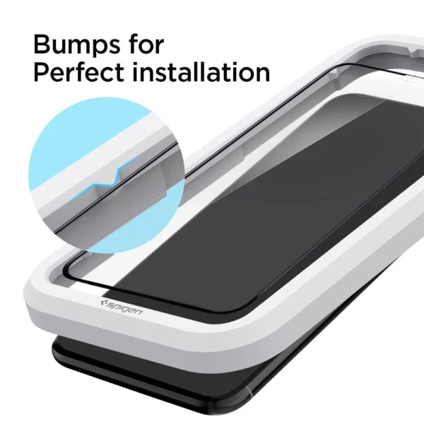 Spigen ALM Glass FC grūdintas stiklas iPhone 11 / XR – juodas - Image 4