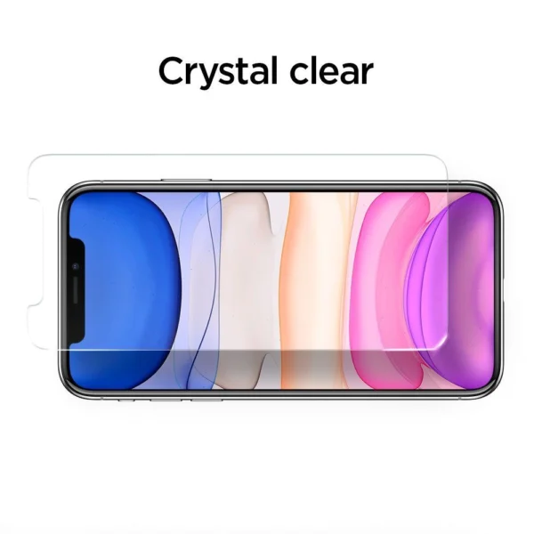 Spigen ALM Glass FC grūdintas stiklas iPhone 11 / XR – juodas - Image 5