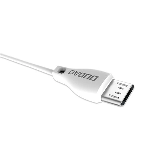Dudao micro USB 2.4A kabelis 2 m – baltas (L4M 2m white) - Image 2