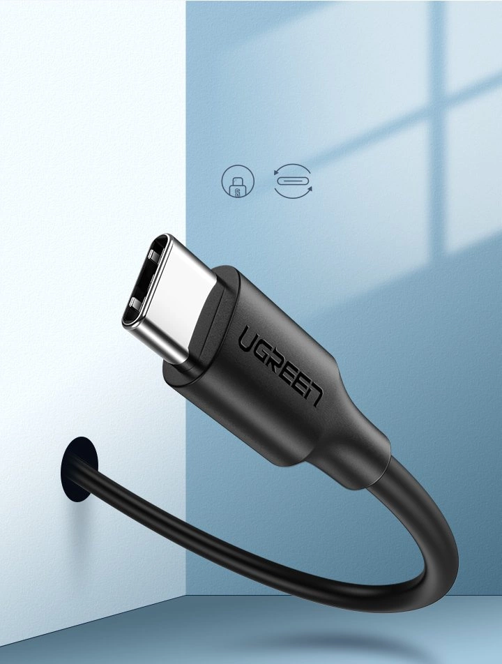 Ugreen US287 60115 USB-A / USB-C 2A laidas 0,5 m – juodas - Image 4