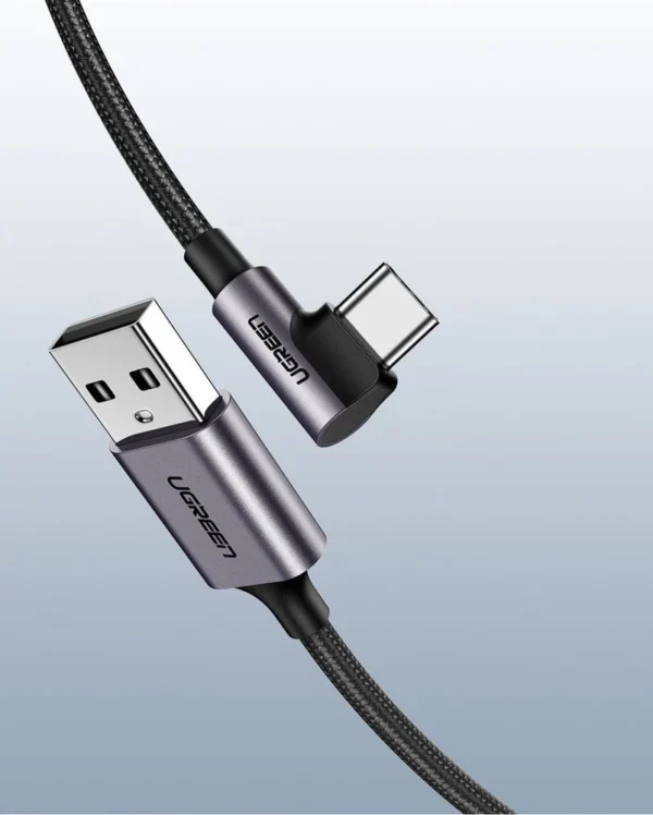 Ugreen US284 50942 USB-A (tiesus) / USB-C (kampuotas) 3A laidas 2 m – pilkas - Image 11