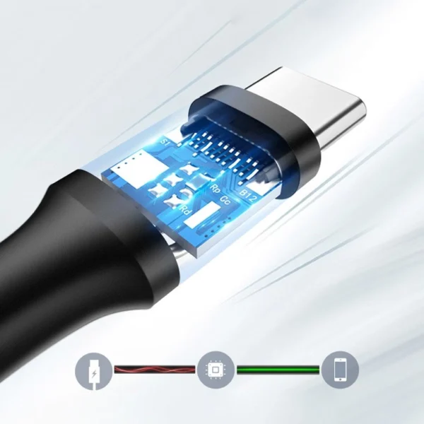Ugreen US184 20882 USB-A 3.0 / USB-C 3A laidas 1 m – juodas - Image 5