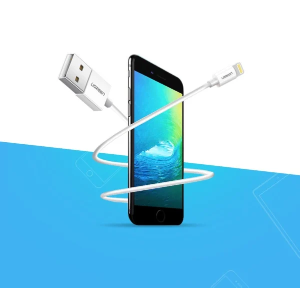 Ugreen US155 20728 USB-A / Lightning MFi 2,4A laidas 1 m – baltas - Image 11