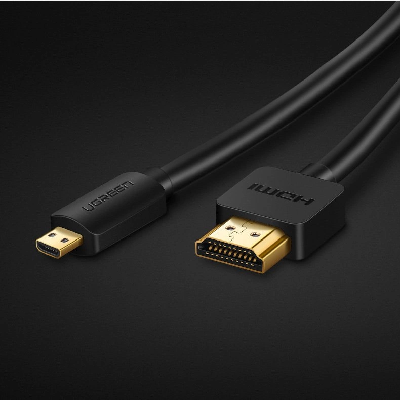 Ugreen HDMI – micro HDMI kabelis 19 pin 2.0v 4K 60Hz 30AWG 1,5 m – juodas (30102) - Image 10
