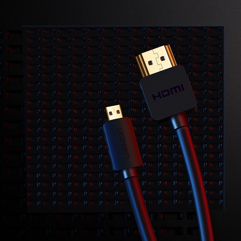 Ugreen HDMI – micro HDMI kabelis 19 pin 2.0v 4K 60Hz 30AWG 1,5 m – juodas (30102) - Image 13