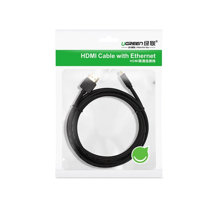 Ugreen HDMI – micro HDMI kabelis 19 pin 2.0v 4K 60Hz 30AWG 1,5 m – juodas (30102) - Image 14