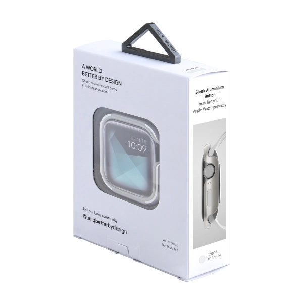Uniq Valencia dėklas Apple Watch 4/5/6/SE 40 mm – sidabrinis - Image 6