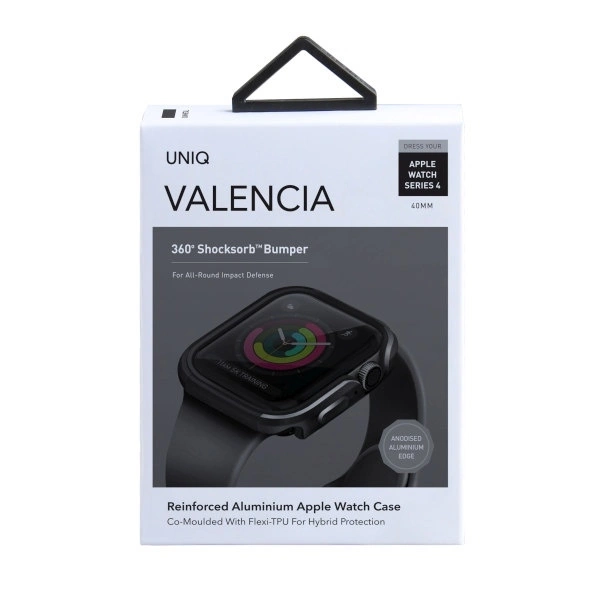 Uniq Valencia dėklas Apple Watch 4/5/6/SE 40 mm – pilkas - Image 5