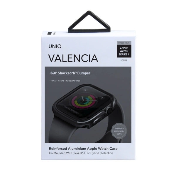 Uniq Valencia dėklas Apple Watch 4/5/6/SE 40 mm – pilkas - Image 8