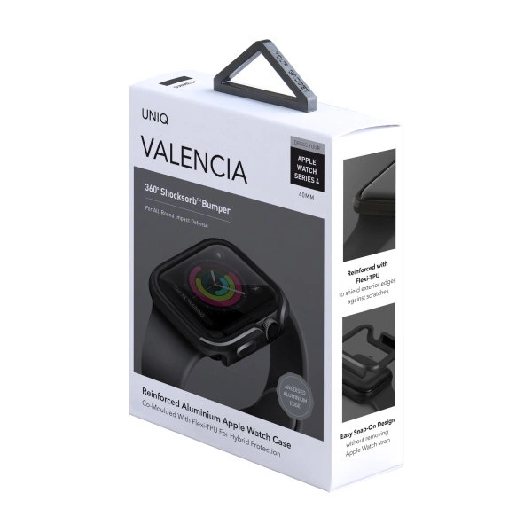 Uniq Valencia dėklas Apple Watch 4/5/6/SE 40 mm – pilkas - Image 9