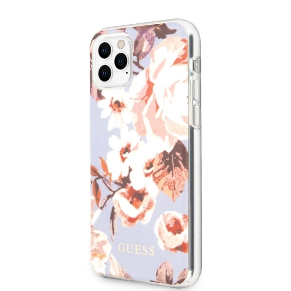 Guess GUHCN65IMLFL02 iPhone 11 Pro Max alyvinis „N°2 Flower Collection“ - Image 2