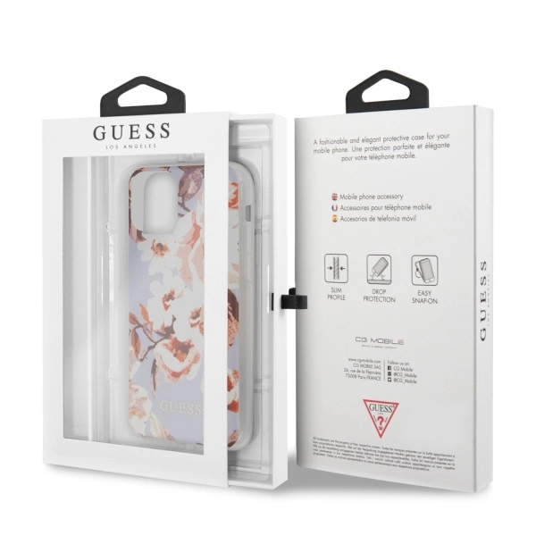 Guess GUHCN65IMLFL02 iPhone 11 Pro Max alyvinis „N°2 Flower Collection“ - Image 7