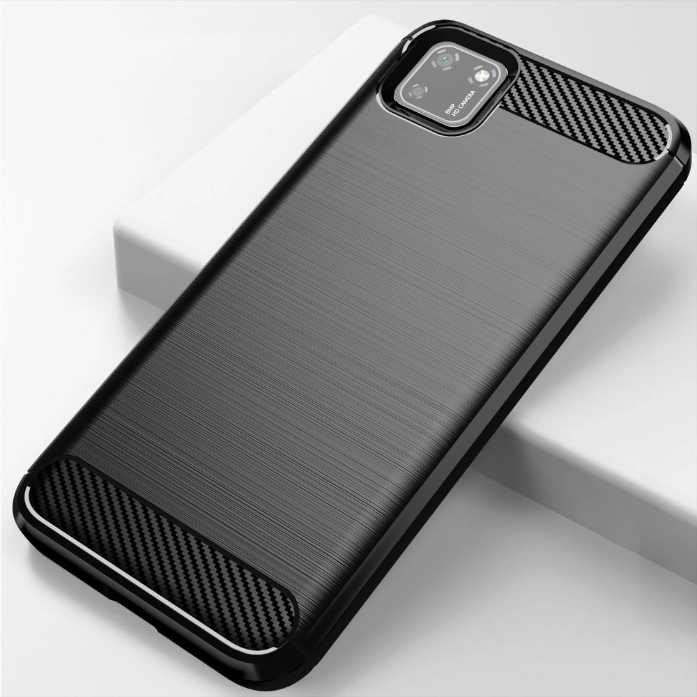 Carbon Case lanksčias TPU dėklas Huawei Y5p – juodas - Image 13