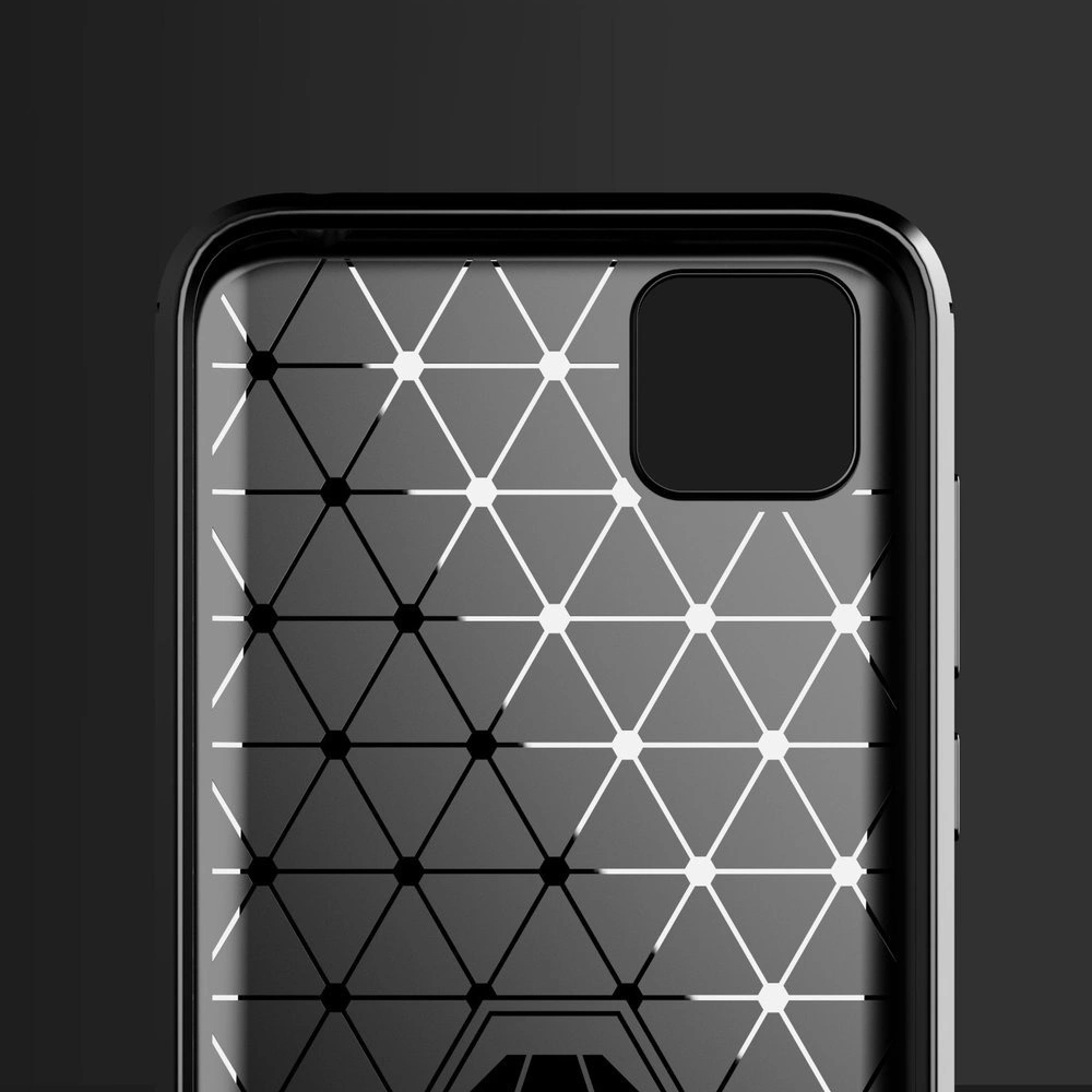 Carbon Case lanksčias TPU dėklas Huawei Y5p – juodas - Image 7