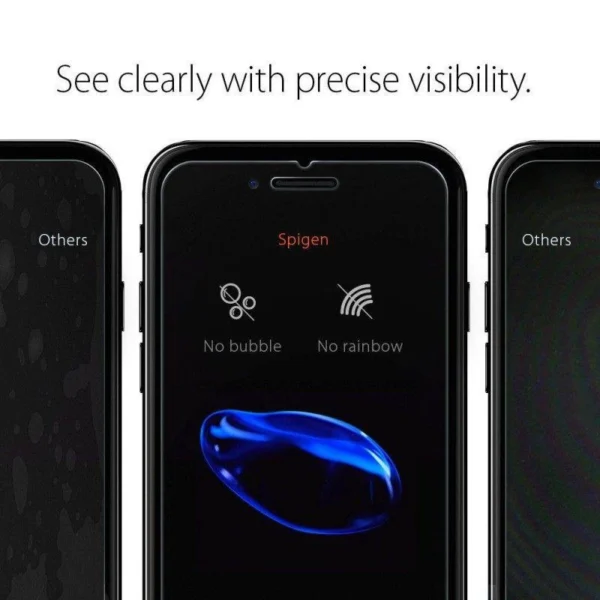 Spigen Glas.tR Slim grūdinto stiklo plėvelė iPhone 7 / 8 / SE 2020 / 2022 - Image 10