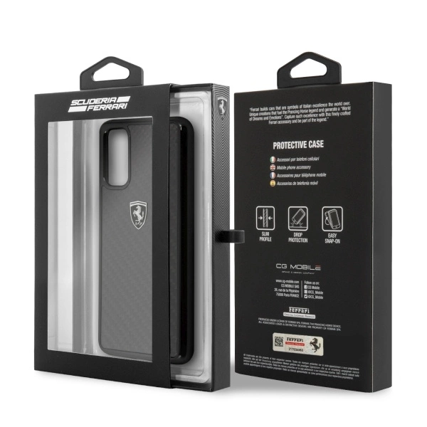 Ferrari Hardcase FEHCAHCS62BK S20 G980 juodas/juodas Carbon Heritage - Image 7