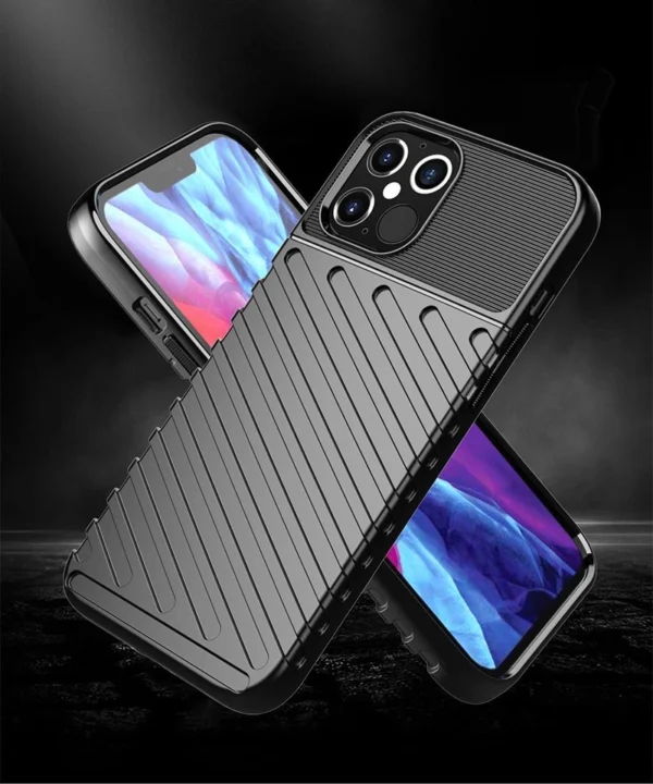 Thunder Case Lankstus tvirtas rugged TPU dėklas iPhone 12 Pro / iPhone 12 žalias - Image 2