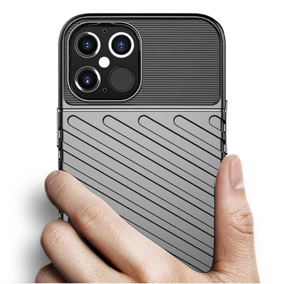 Thunder Case Lankstus tvirtas rugged TPU dėklas iPhone 12 Pro / iPhone 12 žalias - Image 3