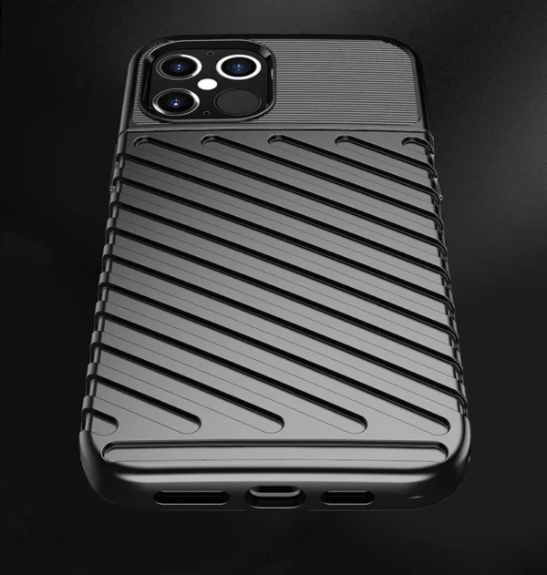 Thunder Case Lankstus tvirtas rugged TPU dėklas iPhone 12 Pro / iPhone 12 žalias - Image 7