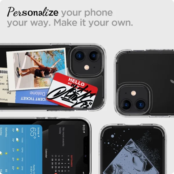 Spigen Ultra Hybrid Case iPhone 12 mini – skaidrus - Image 12