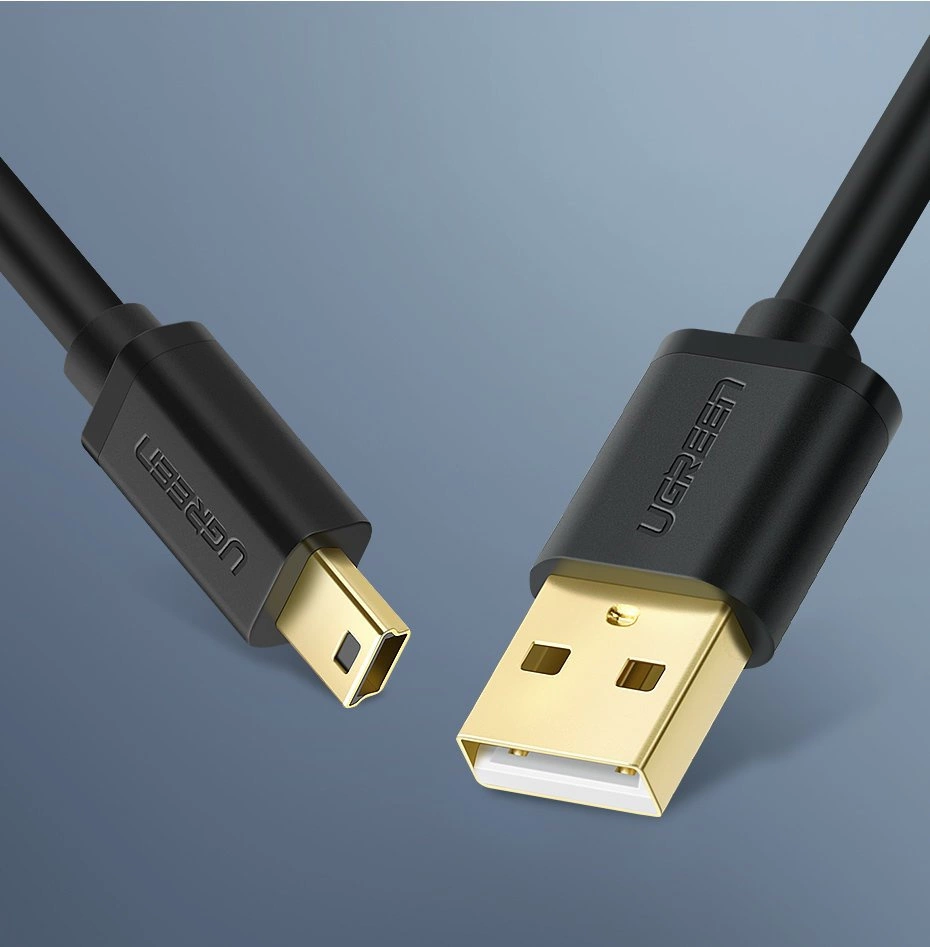 Ugreen USB – mini USB kabelis 480 Mbps 3 m juodas (US132 10386) - Image 14