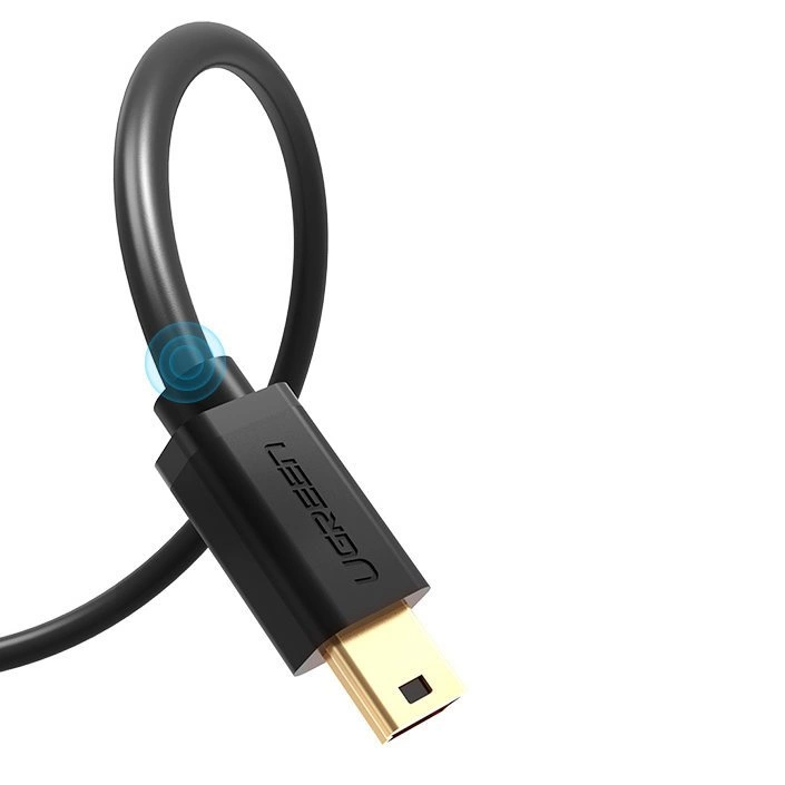 Ugreen USB – mini USB kabelis 480 Mbps 3 m juodas (US132 10386) - Image 2