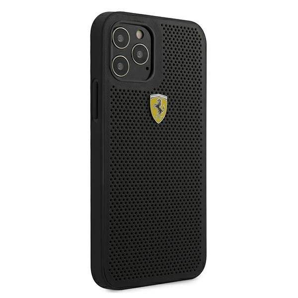 Ferrari FESPEHCP12MBK iPhone 12/12 Pro 6,1" juodas hardcase On Track Perforated - Image 4