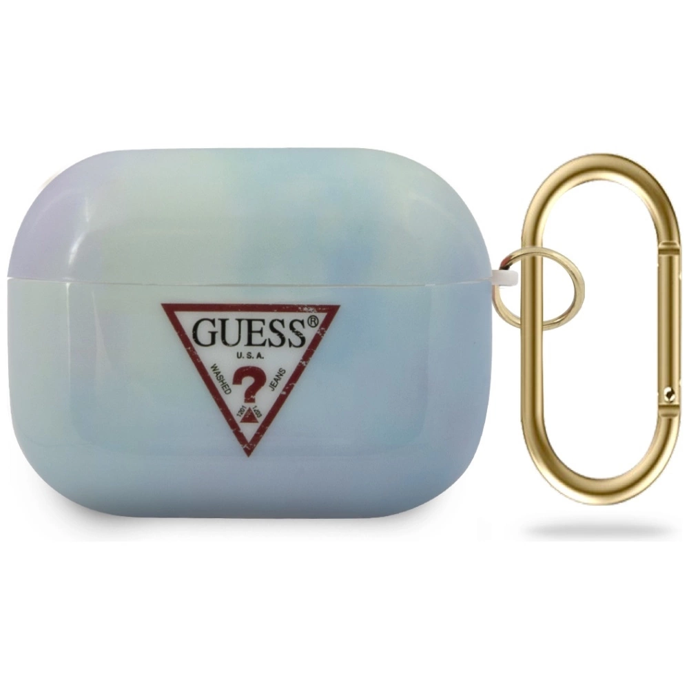 Guess GUACAPTPUMCGC02 AirPods Pro cover blue/blue Tie & Dye Collection