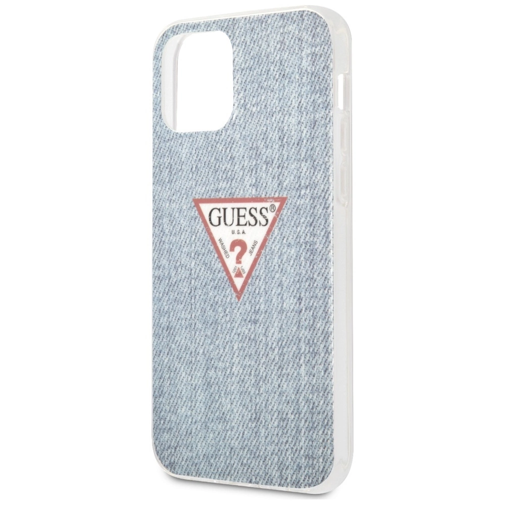 Guess GUHCP12LPCUJULLB iPhone 12 Pro Max 6,7" mėlyna/light blue kieta dėklas Džinsų kolekcija - Image 6