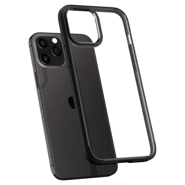 Spigen Ultra Hybrid dėklas iPhone 12 / iPhone 12 Pro - matinė juoda - Image 19