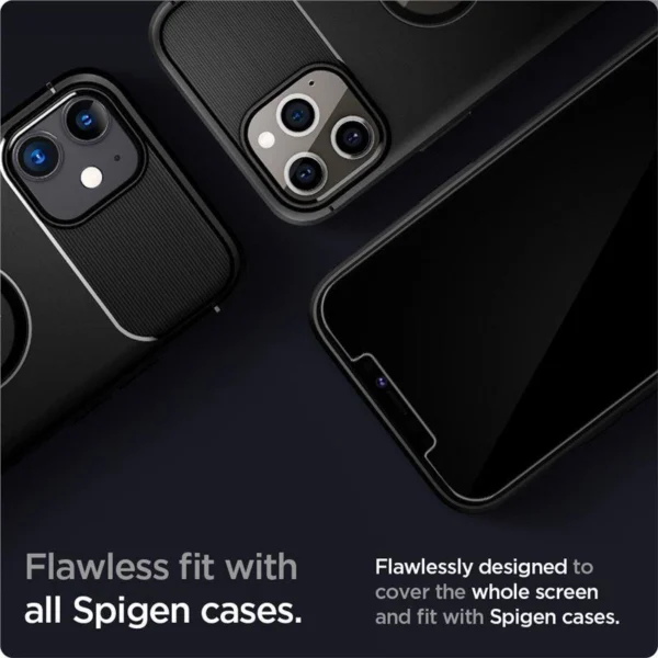 Spigen Glas.tR EZ Fit Grūdintas stiklas iPhone 12 / iPhone 12 Pro - 2 vnt. - Image 11