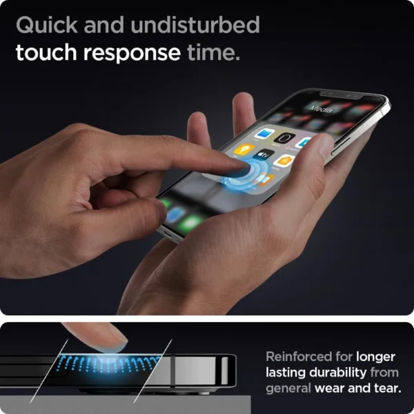 Spigen Glas.tR EZ Fit Grūdintas stiklas iPhone 12 / iPhone 12 Pro - 2 vnt. - Image 18