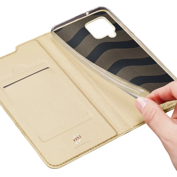 DUX DUCIS Skin Pro knyginio tipo dėklas Samsung Galaxy A42 5G - auksinis - Image 8