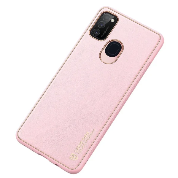 Dux Ducis Yolo elegantiškas dėklas iš minkšto TPU ir PU odos Samsung Galaxy M30s, rožinis - Image 4