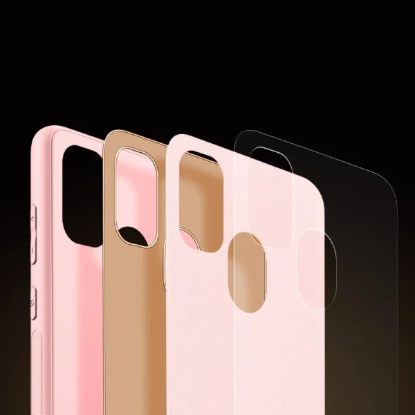 Dux Ducis Yolo elegantiškas dėklas iš minkšto TPU ir PU odos Samsung Galaxy M30s, rožinis - Image 10