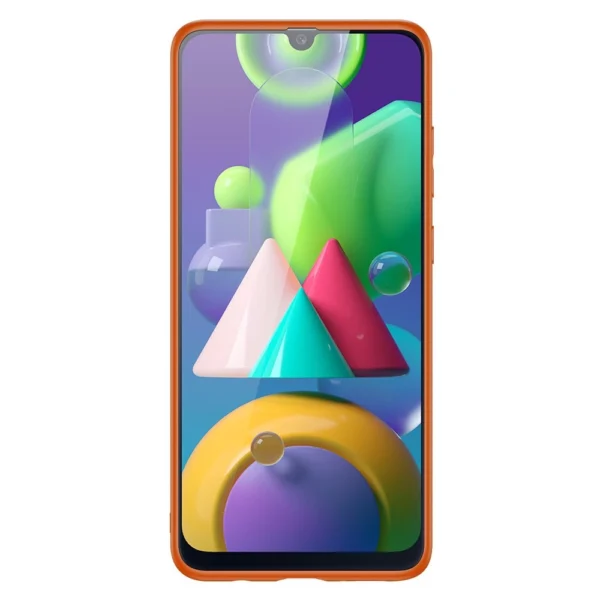 Dux Ducis Yolo elegantiškas dėklas iš minkšto TPU ir PU odos Samsung Galaxy M30s, oranžinis - Image 2
