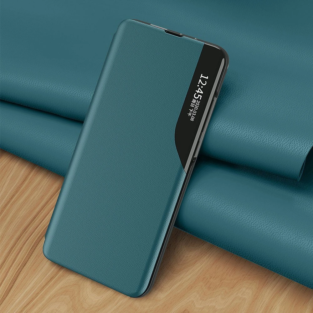 Eco Leather View Case elegantiškas knygos tipo dėklas su stovėjimo funkcija Samsung Galaxy A72 4G – raudonas - Image 7