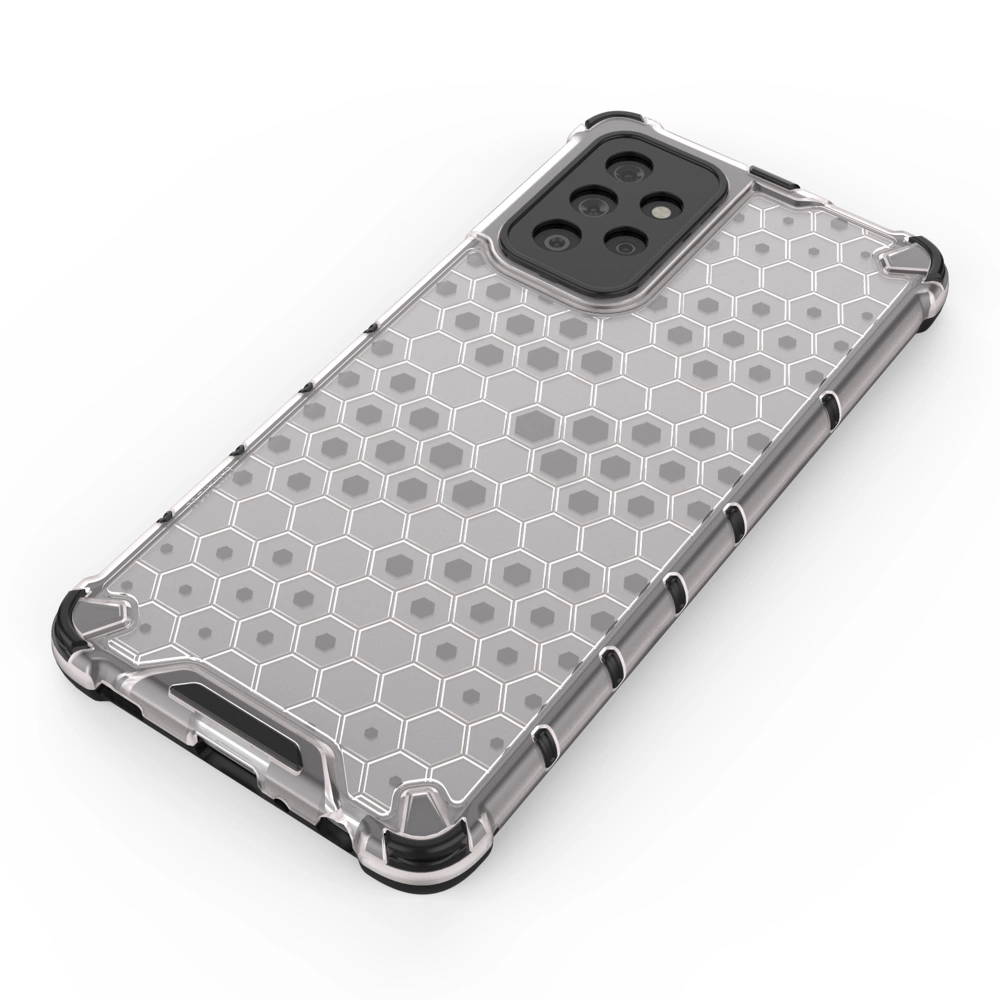 Honeycomb Case tvirtas dėklas su TPU buferiu Samsung Galaxy A72 4G – skaidrus - Image 4