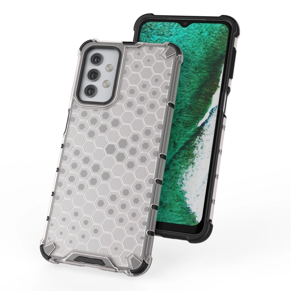 Honeycomb Case tvirtas dėklas su TPU buferiu Samsung Galaxy A32 5G – skaidrus - Image 10