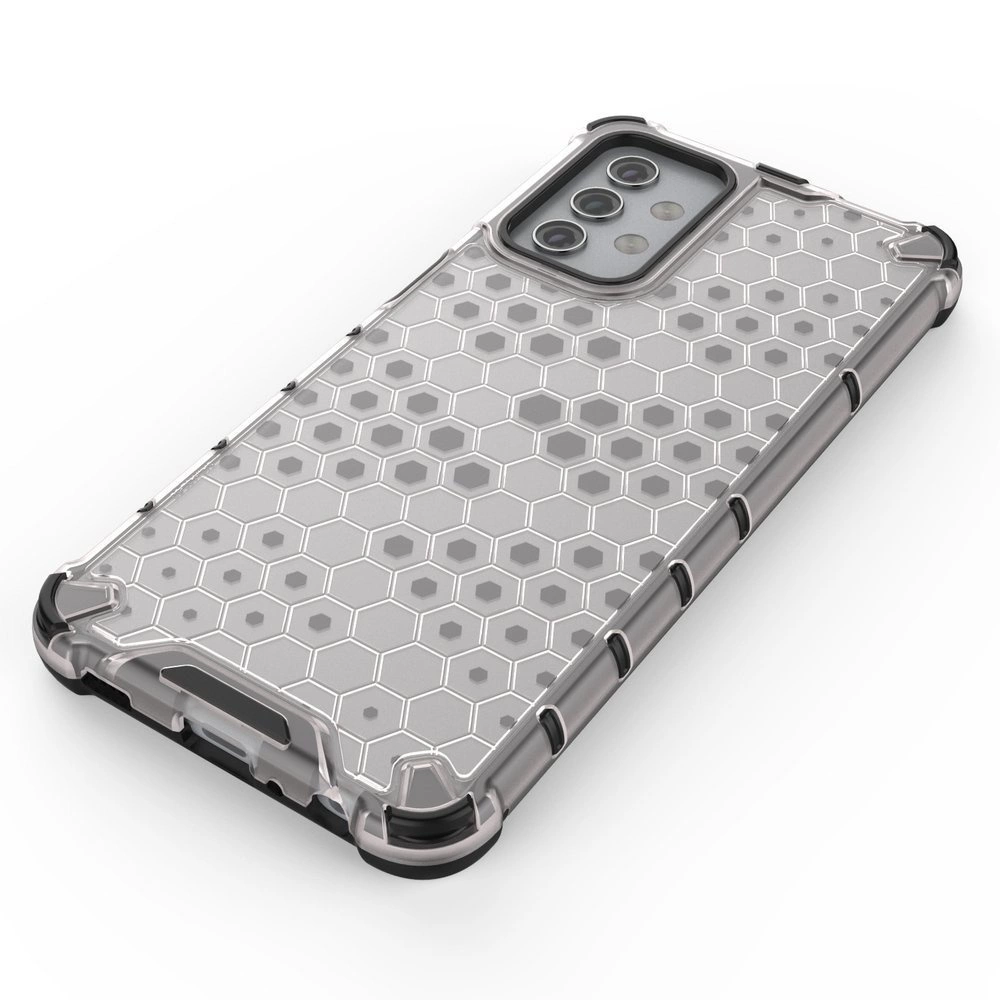 Honeycomb Case tvirtas dėklas su TPU buferiu Samsung Galaxy A32 5G – skaidrus - Image 6